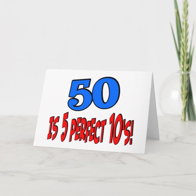 Carte 50 est 5 10s parfaits (BLEUS) (Devant)