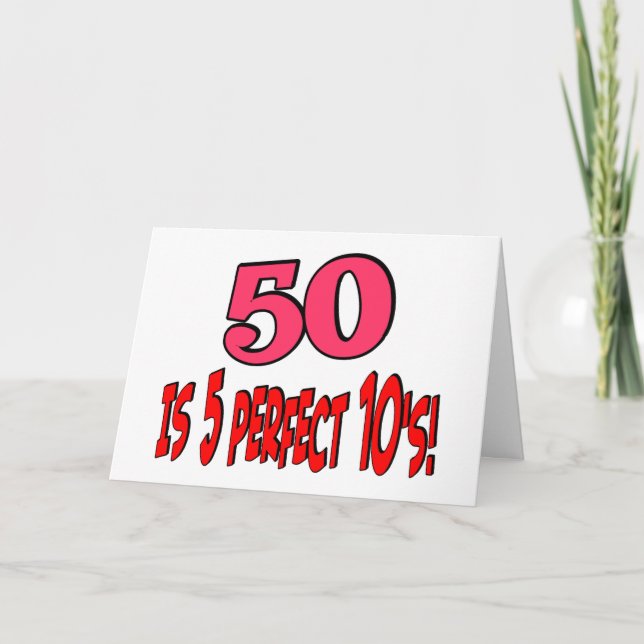 Carte 50 est 5 10s parfaits (le ROSE) (Devant)