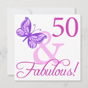 Carte 50 Et Cadeaux Fabuleux D'Anniversaire (Plum)