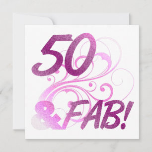 Carte 50 Et Fabuleux Anniversaire
