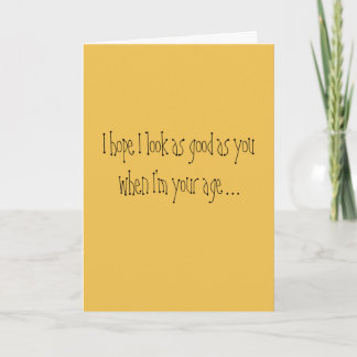 Carte 50 Humorous Over the Hill Birthday Card