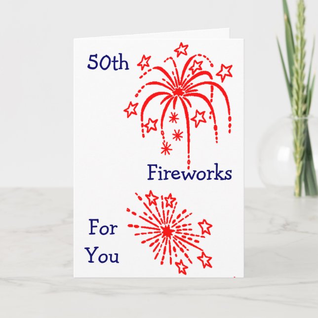 Carte "50e ANNIVERSAIRE" (Devant)
