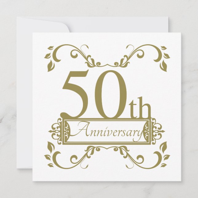 Carte 50e anniversaire de mariage (Devant)