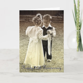 Carte 50e anniversaire de mariage Joyeux Anniversaire