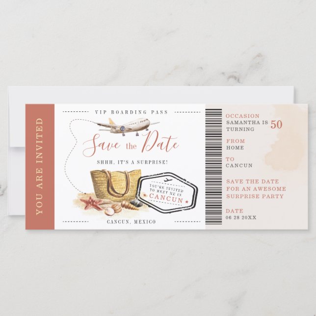 Carte 50e anniversaire Destination Surprise (Devant)