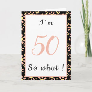 Carte 50e Anniversaire Drôle Je`m 50 alors quelle motiva