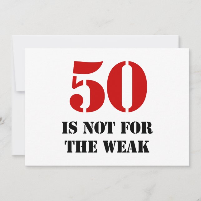Carte 50e anniversaire Gag cadeau (Devant)