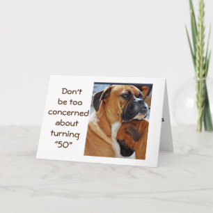 Carte **50e anniversaire HUMOUR** POUR VOUS
