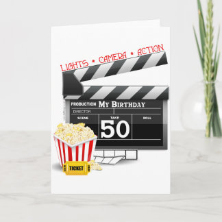 Carte 50e anniversaire Movie Thème