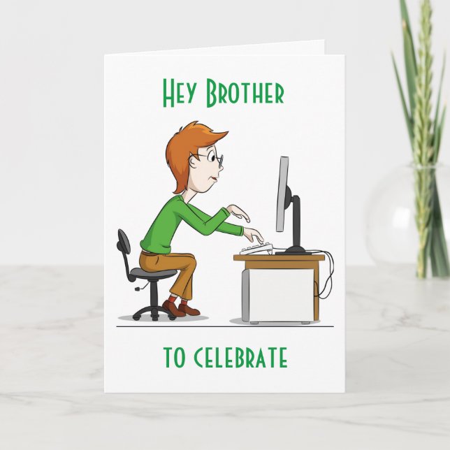 Carte "50e ANNIVERSAIRE POUR MON FRÈRE" (Devant)
