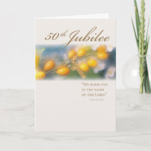 Carte 50e Croix du Jubilé en or