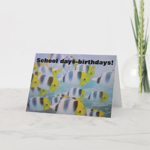 Carte 50e HUMOUR D'OISEAU DE L'ÉCOLE DES POISSONS