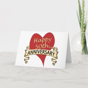 Carte 50ème. Anniversaire