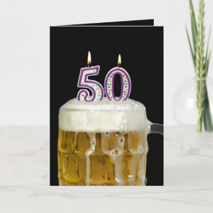 Carte 50th Birthday Beer