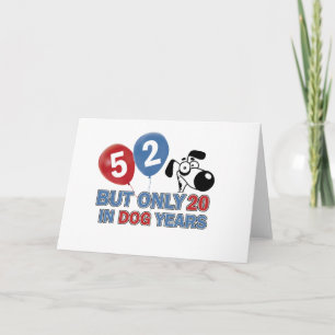 Carte 52 ans Anniversaire