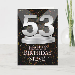 Carte 53e anniversaire Points saillants Ajouter une cart