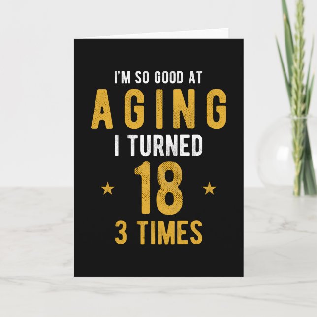 Carte 54 Cadeau Anniversaire Dire Drôle (Devant)