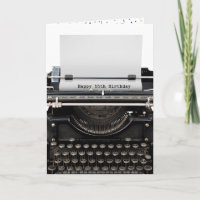 55e anniversaire Retro Typewriter