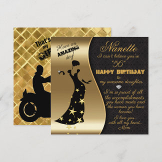 Carte 56e anniversaire Salutations