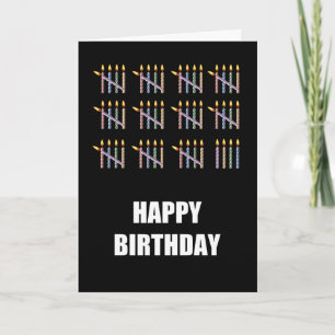 Carte 59e anniversaire avec bougies