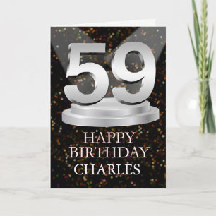 Carte 59e anniversaire Points saillants Ajouter une cart