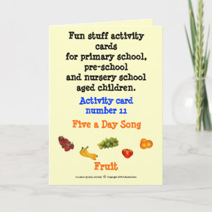 Carte 5 a day - Fruit