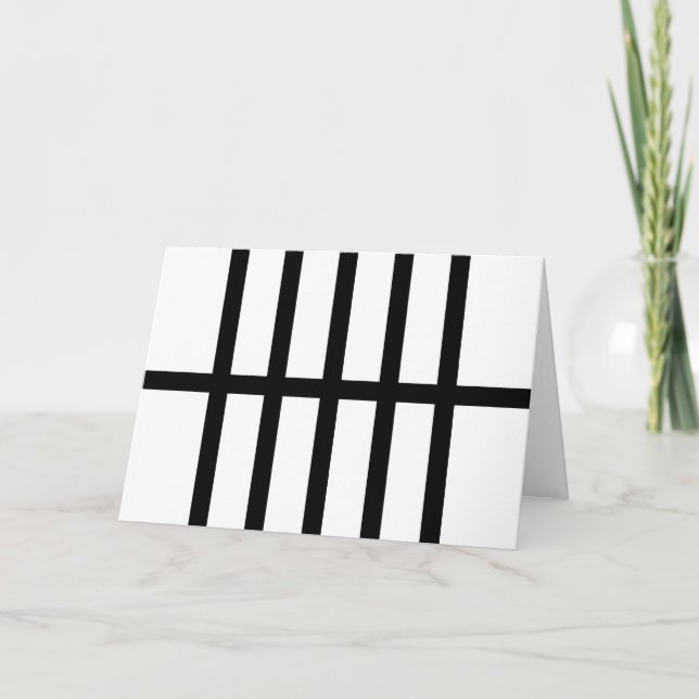 Carte 5 lignes noires biscuites (Devant)