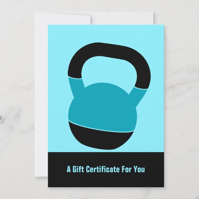 Carte 5"x7" Electric Blue Performance Gift Certificate (Devant)