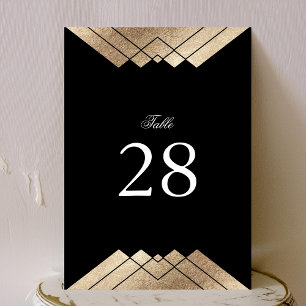 Carte 5 x 7 Noir blanc Mariage Numéros de tableau