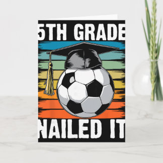 Carte 5e année a réussi au soccer Ll Casquette de fin d'