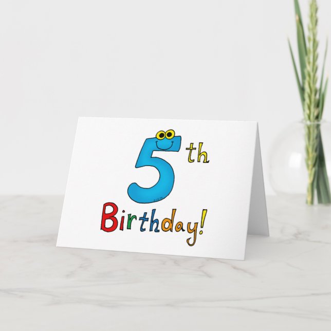 Carte 5e anniversaire ! (Devant)