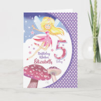 5e anniversaire, Fées et champignons roses