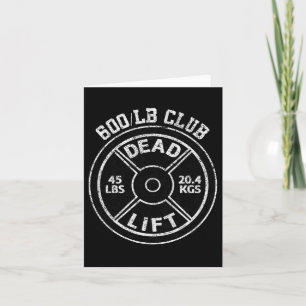 Carte 600 Livres Livrées Dead Lift Club Gym Pow Pow