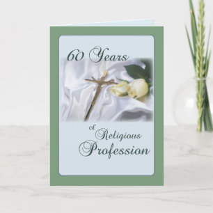 Carte 60 Anniversaire de Nun, Profession religieuse