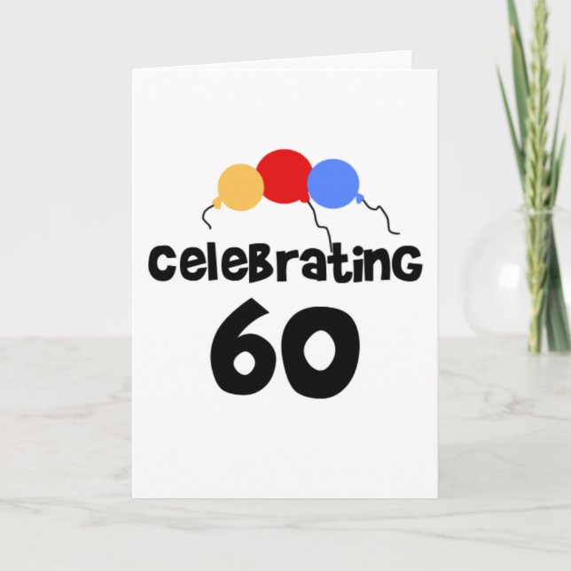 Carte 60 ans de fête (Devant)
