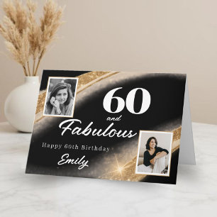 Carte 60 ans et Fabuleux Photo 60e Anniversaire