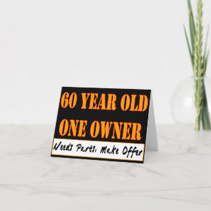 Carte 60 ans, un propriétaire - les pièces des besoins,