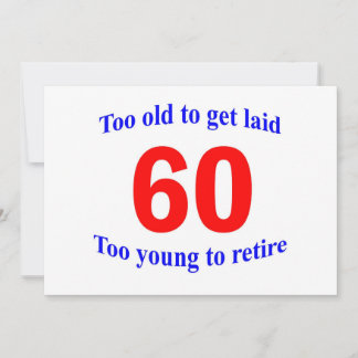 Carte 60 Trop vieux pour ...