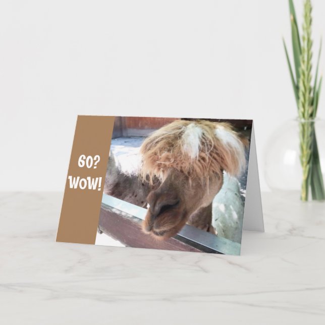 Carte **60e ANNIVERSAIRE** AVOIR UN MOMENT DIFFICILE À C (Devant)