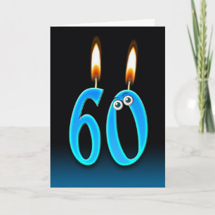 Carte 60e anniversaire bougies