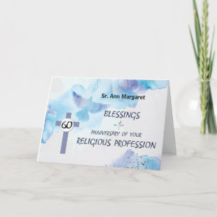 Carte 60e anniversaire de la religion
