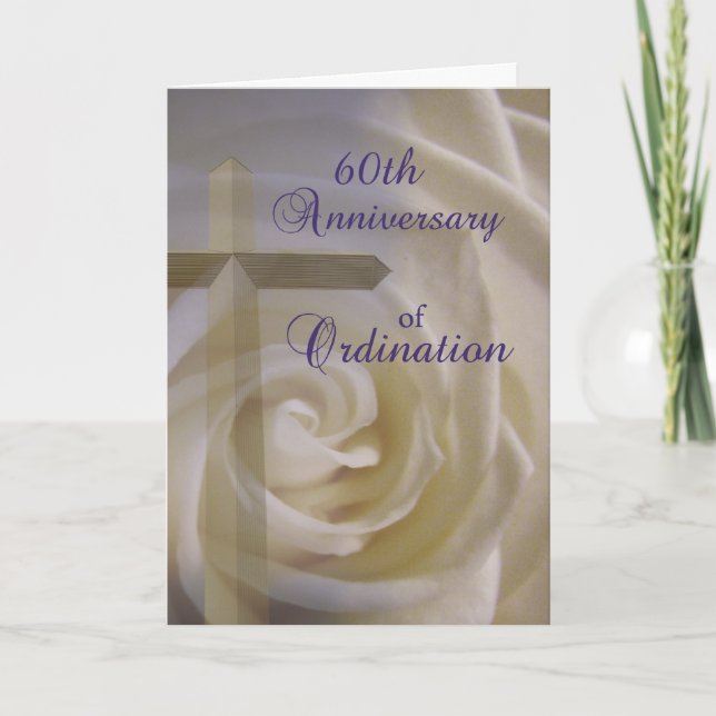 Carte 60e anniversaire de l'ordination (Devant)