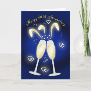 Carte 60e Anniversaire de Mariage Noces de Diamant