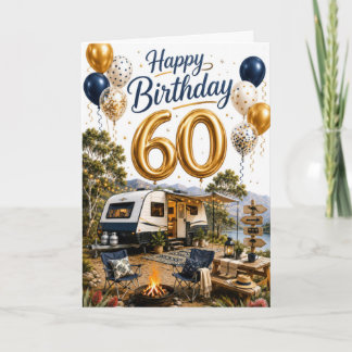 Carte 60e anniversaire de voyage