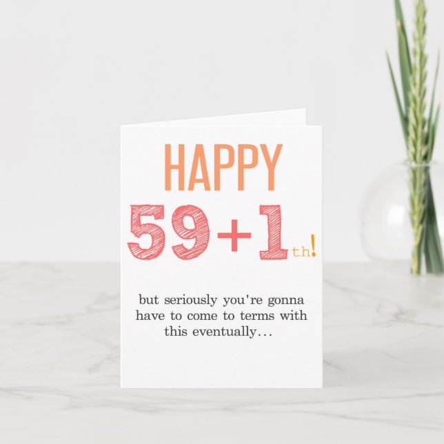 Carte 60e anniversaire drôle (Devant)