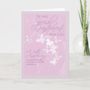 Carte 60e anniversaire du Mariage Grand-parents