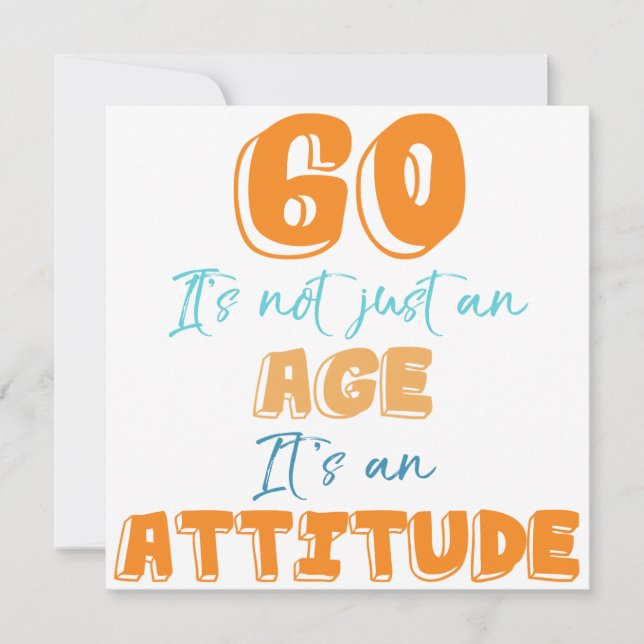 Carte 60e anniversaire Gag cadeau (Devant)
