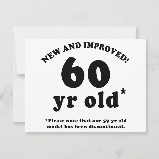 Carte 60e anniversaire Gag Dons (Devant)