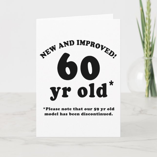 Carte 60e anniversaire Gag Dons (Devant)