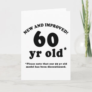 Carte 60e anniversaire Gag Dons
